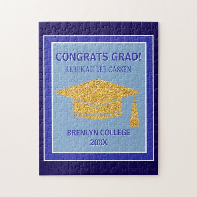 Puzzle FÉLICITATIONS au diplômé ! Cadeau amusant  (Vertical)