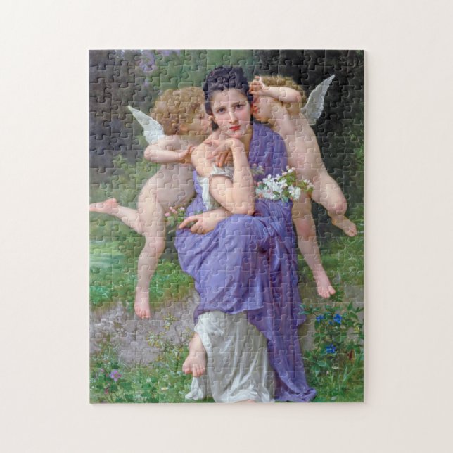 Puzzle Femme à Cupidon, Bouguereau (Vertical)