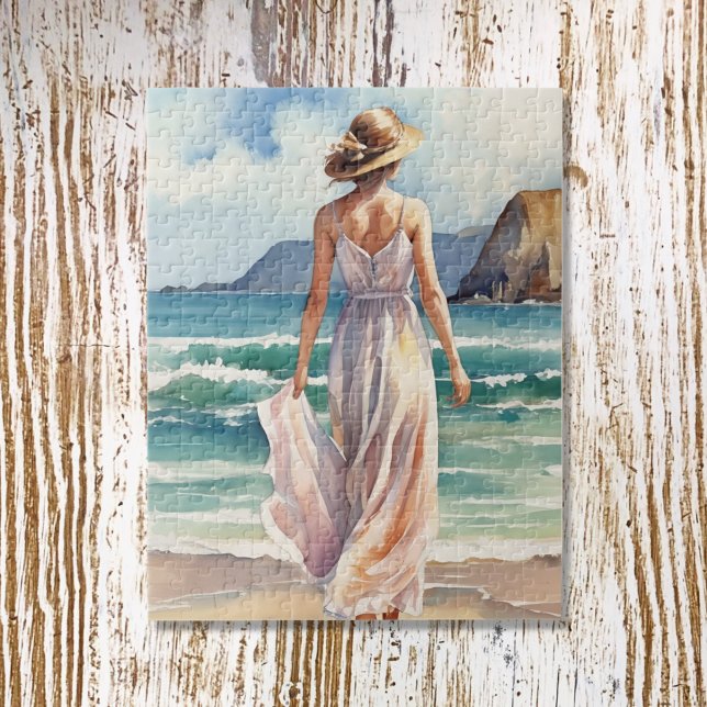 Puzzle Femme à la plage (Créateur téléchargé)