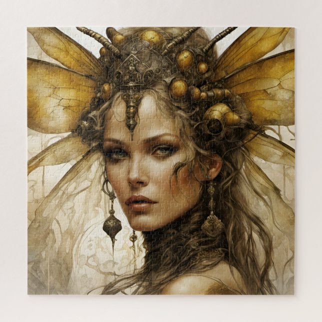 Puzzle Femme Abeille Insecte Steampunk (Vertical)