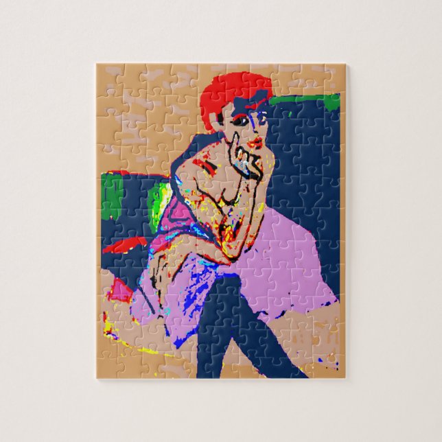 Puzzle Femme Abstraite dans de nombreuses couleurs (Vertical)