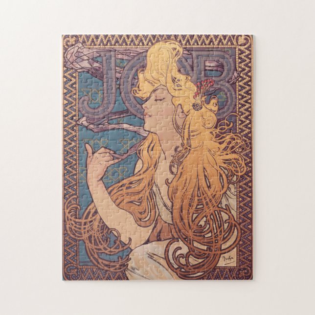 Puzzle femme Art Nouveau d'Alphonse Mucha Job (Vertical)