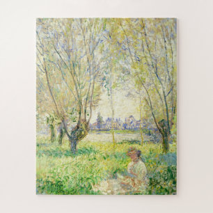 Puzzle Femme assise sous les saules par Claude Monet