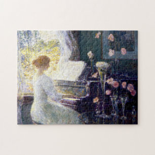 Puzzle Femme au piano par Childe Hassam