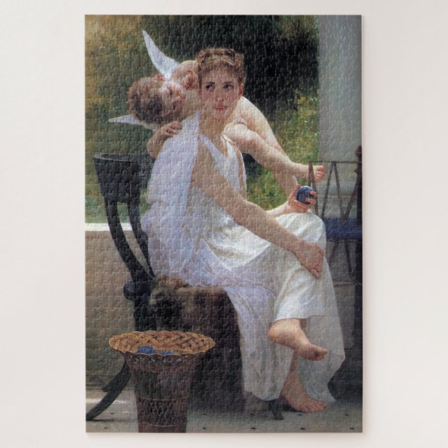 Puzzle Femme avec Cupidon, Bouguereau (Vertical)