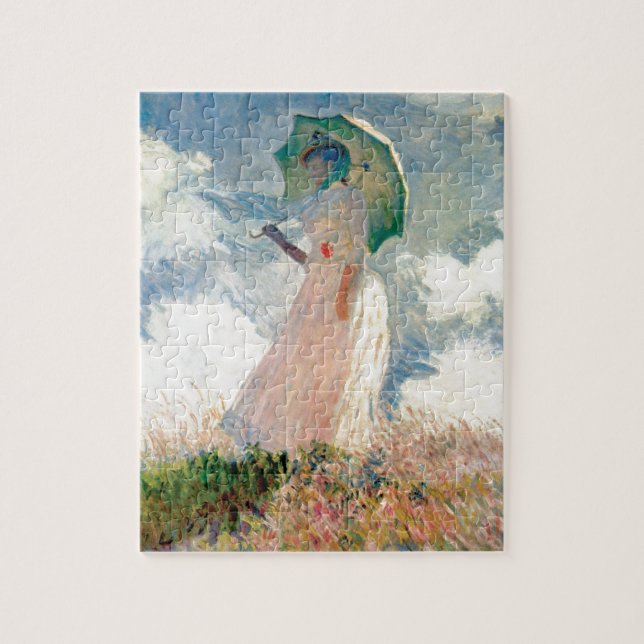 Puzzle Femme avec la promenade Monet de parasol (Vertical)