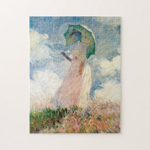 Puzzle Femme avec la promenade Monet de parasol
