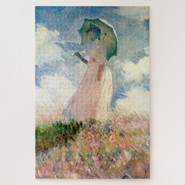 Puzzle Femme avec Parasol Claude Monet Art Vintage (Vertical)