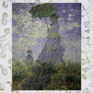 Puzzle Femme avec parasol par Claude Monet, Art Vintage