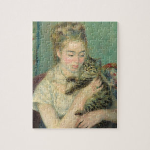 Puzzle Femme avec un chat de Renoir Art