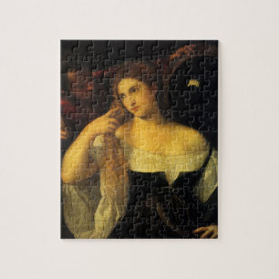 Puzzle Femme avec un miroir par Titien, Renaissance vinta