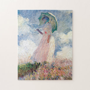 Puzzle Femme avec un parasol, Claude Monet, 1886