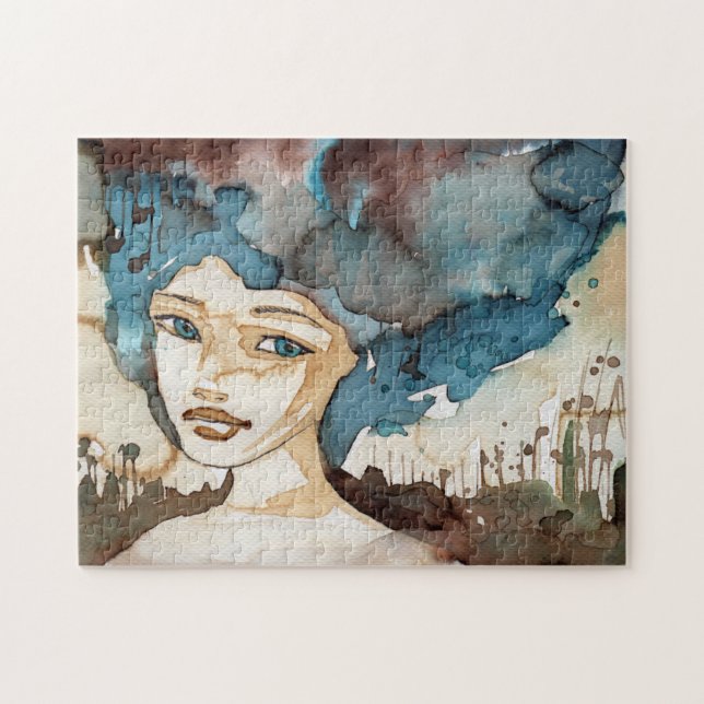 Puzzle Femme bleue (Horizontal)