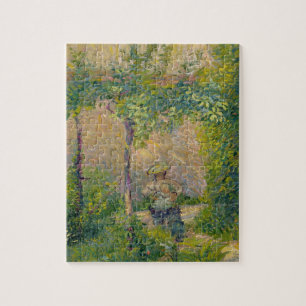Puzzle Femme dans le jardin (huile sur la toile)