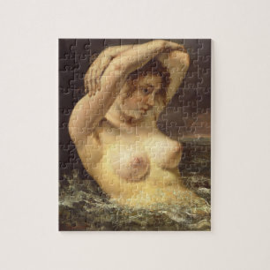 Puzzle Femme dans les vagues par Gustave Courbet