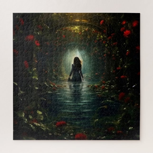 Puzzle Femme dans un tunnel mystérieux (Vertical)