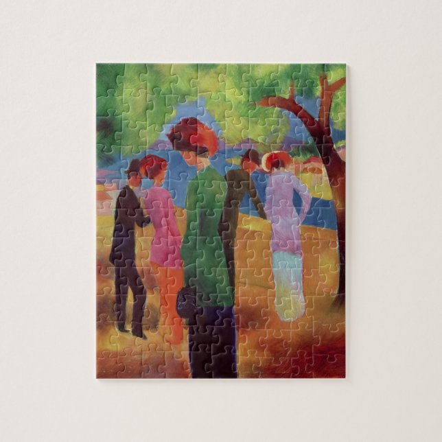 Puzzle Femme dans une veste verte, 1913 (Vertical)