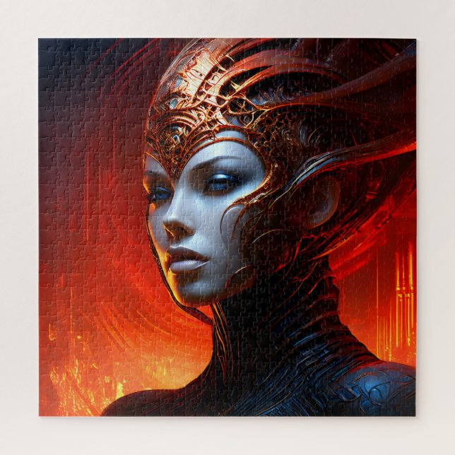 Puzzle Femme d'art magique Imaginaire (Vertical)
