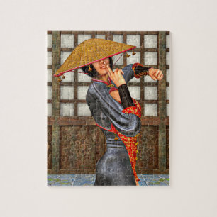 Puzzle Femme de bataille asiatique