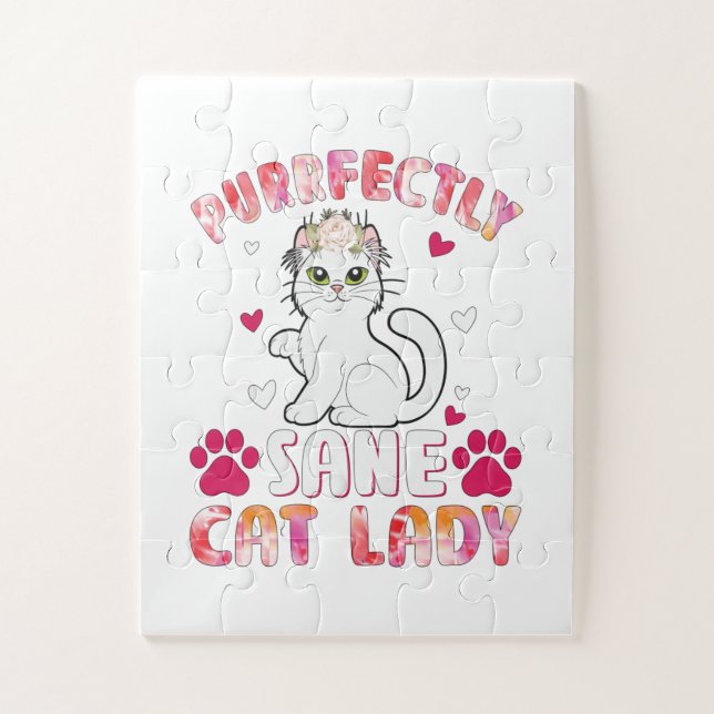 Puzzle Femme De Chat De Voie Parfaitement Sane (Vertical)