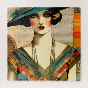 Puzzle Femme de mode vintage
