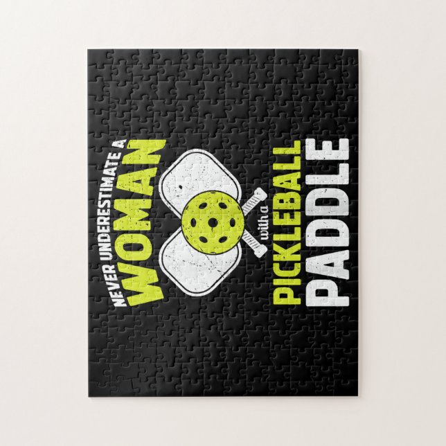 Puzzle Femme de Pickleball Cadeau drôle de joueuse de Pic (Vertical)