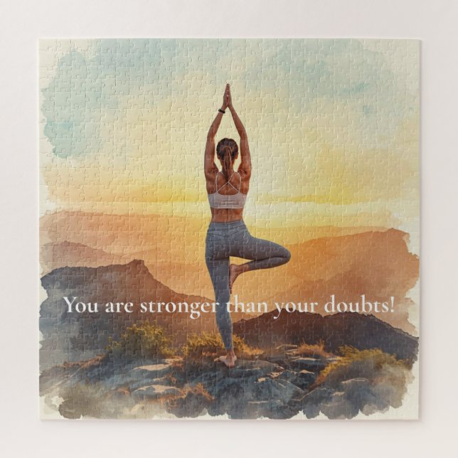 Puzzle Femme de yoga - Matin de pleine conscience  (Vertical)