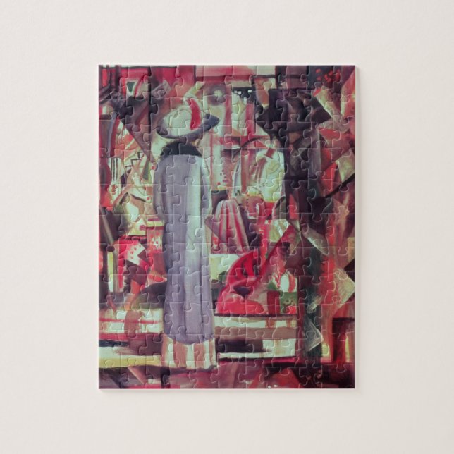 Puzzle Femme devant une grande fenêtre lumineuse (Vertical)