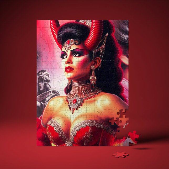 Puzzle Femme diabolique vintage (Créateur téléchargé)