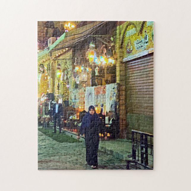 Puzzle Femme du bazar Khan el Khalili (Vertical)