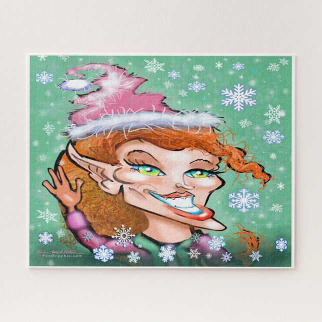 Puzzle Femme Elf Noël Jigsaw (Horizontal)
