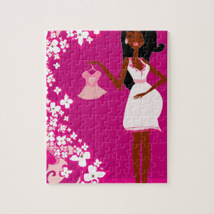 Puzzle femme enceinte noire