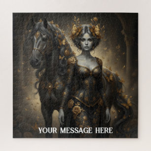 Puzzle Femme et cheval
