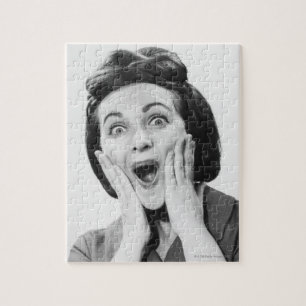 Puzzle Femme faisant le visage