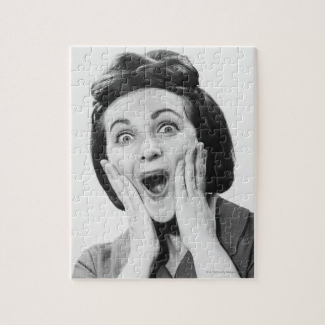 Puzzle Femme faisant le visage (Vertical)