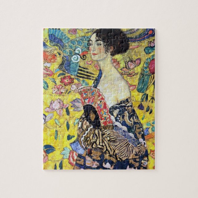 Puzzle Femme fan de Gustav Klimt (Vertical)