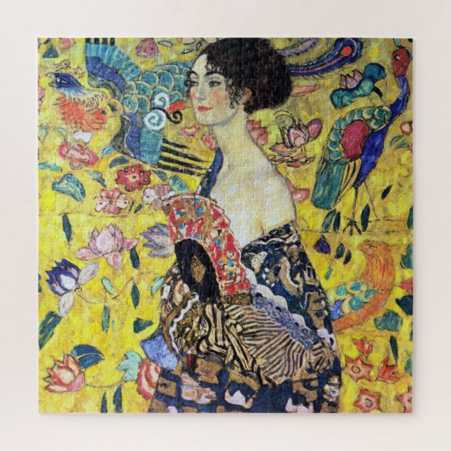 Puzzle Femme fan de Gustav Klimt (Vertical)
