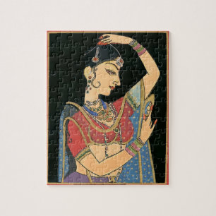 Puzzle Femme indienne, style Vintage