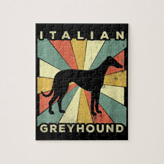 Puzzle Femme Italienne Greyhound Chien les années 70 Cade
