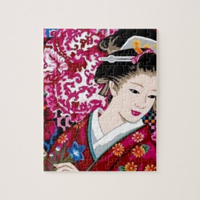 Puzzle Femme japonaise dans le kimono (Vertical)