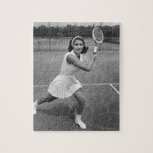 Puzzle Femme jouant au tennis