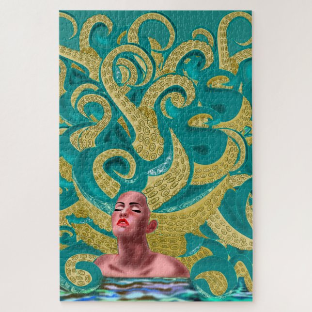 Puzzle Femme Pieuvre - Art (Vertical)