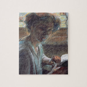 Puzzle Femme Reading, 1909 (huile sur la toile)