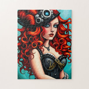 Puzzle Femme Red Haired Streampunk