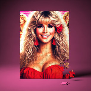 Puzzle Femme Rétroonde 80