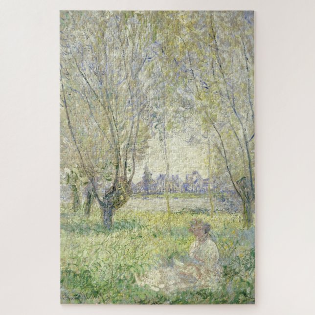 Puzzle Femme sous les saules, Monet 1880 (Vertical)