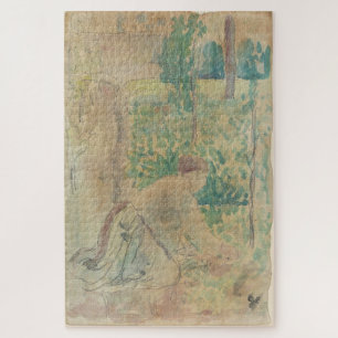 Puzzle Femme travaillant dans un jardin par Camille Pissa