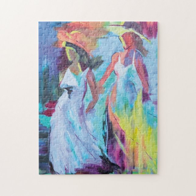 Puzzle Femmes abstraites colorées  (Vertical)