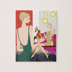 Puzzle Femmes buvant du vin