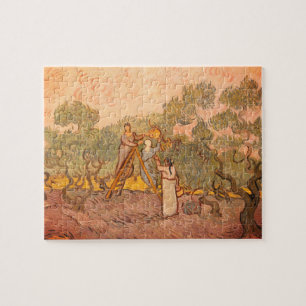 Puzzle Femmes cueillant des olives par van Gogh :